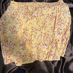 Floral flowy skirt